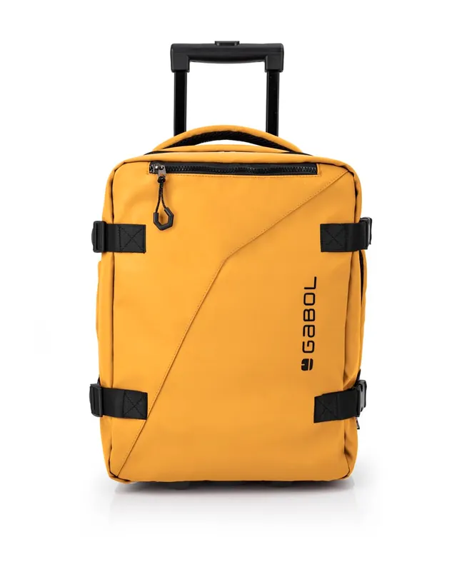 gabol-canada-mochila-con-ruedas-expandible-mostaza-equipaje-de-cabina-underseat- image 1