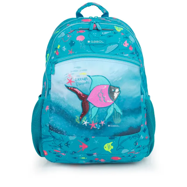 gabol-mochila-escolar-acqua-adaptable-a-carro-34x46x20-cm-turquesa image 1