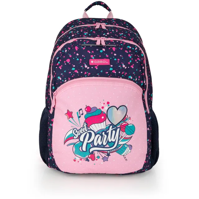 gabol-mochila-escolar-party-adaptable-a-carro-34x46x20-cm-azul-marino image 1