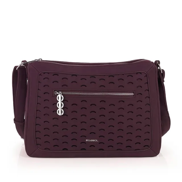 gabol-tha-s-bolso-bandolera-de-piel-sint-tica-burdeos-con-2-compartimentos-33x24 image 1