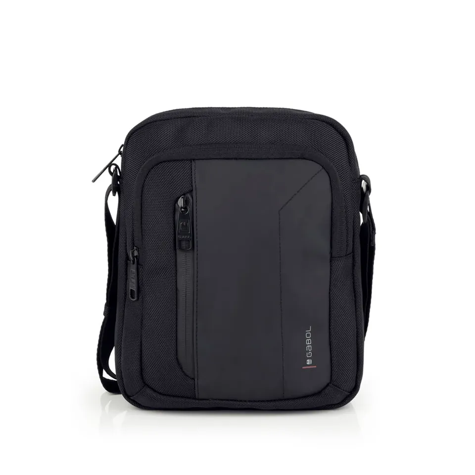 gabol-bandolera-grande-aston-negro-20x25x8-cm-material-reciclado-impermeable image 1