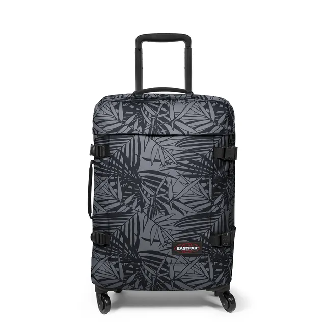 eastpak-trans4-s-maleta-de-cabina-con-ruedas-54-cm-44-l-negro-leaves-black image 1