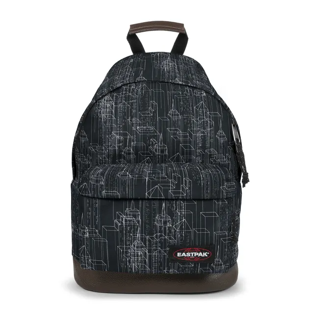 eastpak-wyoming-mochila-24l-negro-mochila-urbana-con-base-de-cuero image 1