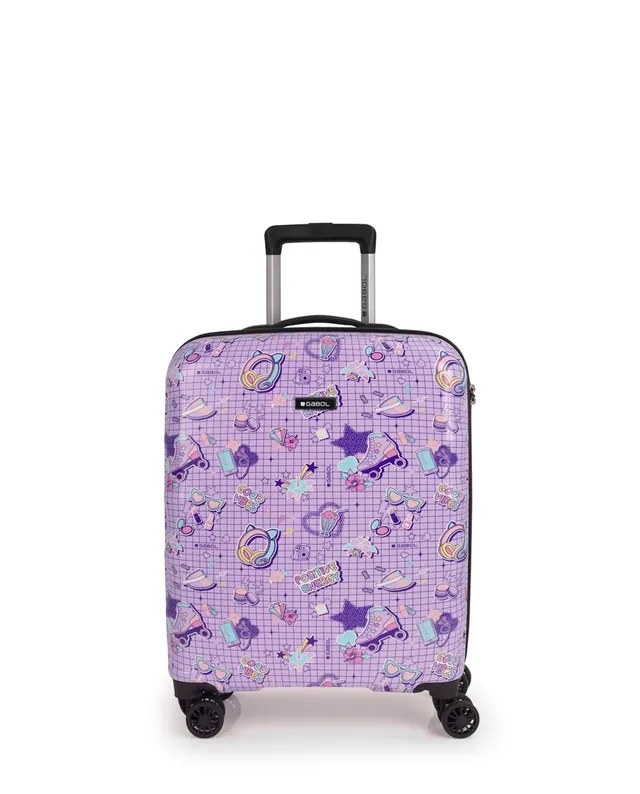 gabol-maleta-de-cabina-infantil-funny-55x40x20cm-2-8-kg-abs-policarbonato-lila image 1