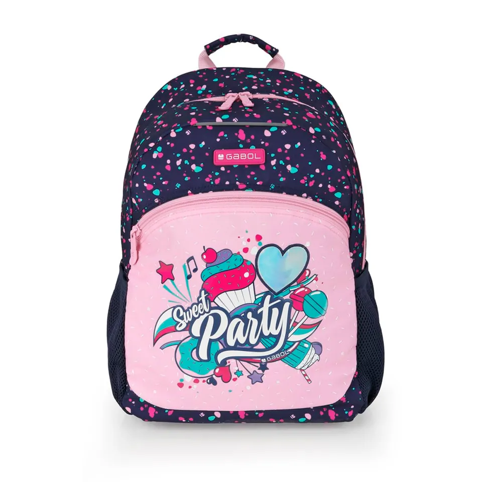 gabol-mochila-escolar-party-adaptable-a-carro-31x41x15-cm-azul-marino image 1