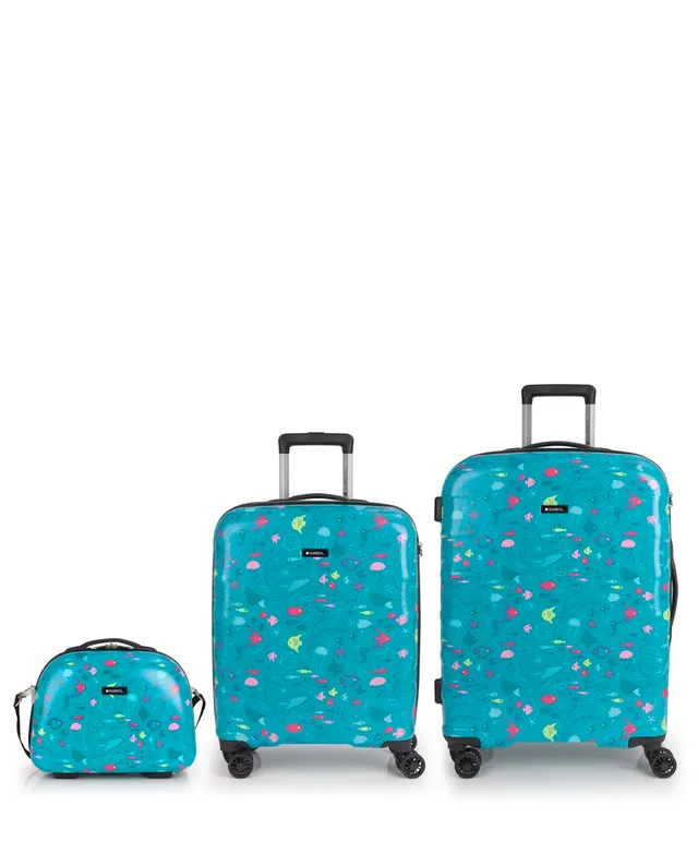 gabol-set-de-maleta-de-cabina-mediana-y-neceser-acqua-3-piezas-con-ruedas-dobles image 1