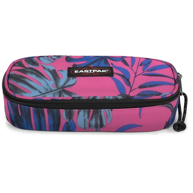 eastpak-oval-single-estuche-22-cm-rosa-brize-monstera-pink image 1