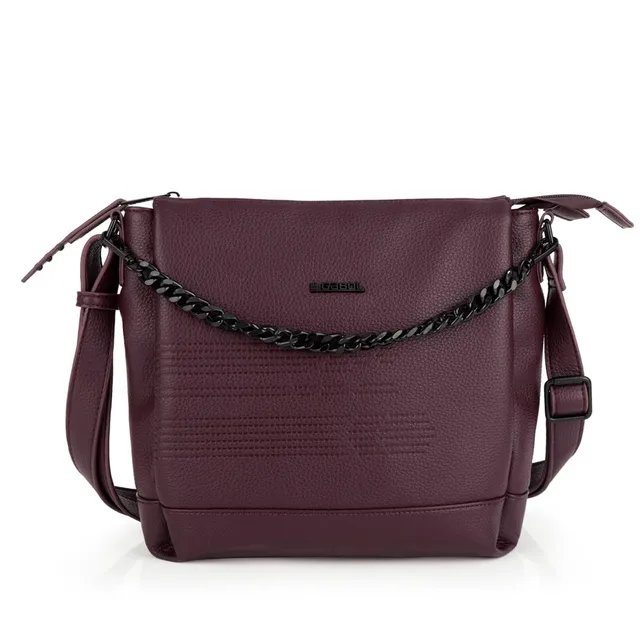 gabol-bolso-tres-compartimentos-olivia-burdeos-28x25x7-cm-satchel-mujer image 1