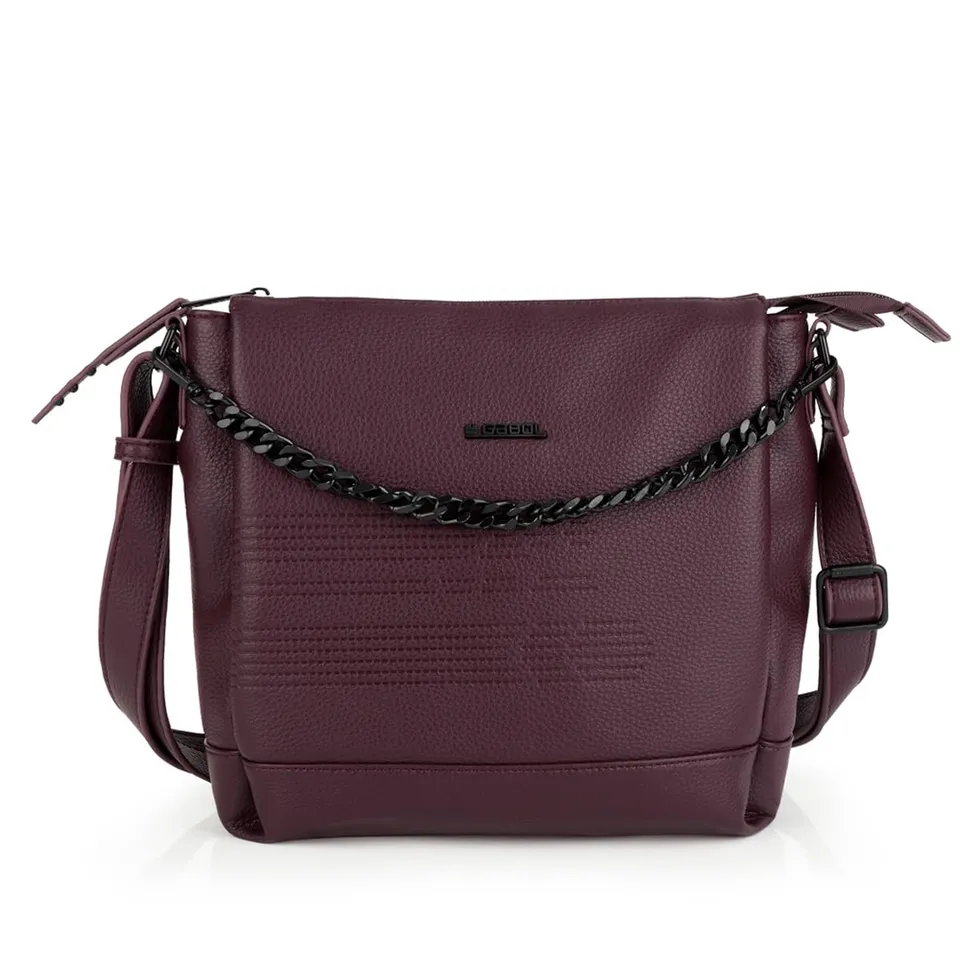 gabol-bolso-tres-compartimentos-olivia-burdeos-28x25x7-cm-satchel-mujer image 1