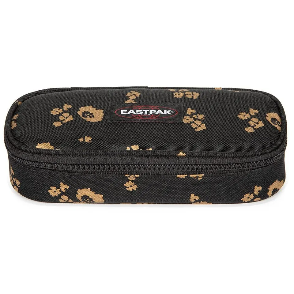 eastpak-oval-single-estuche-22-cm-flower-shine-black-negro image 1