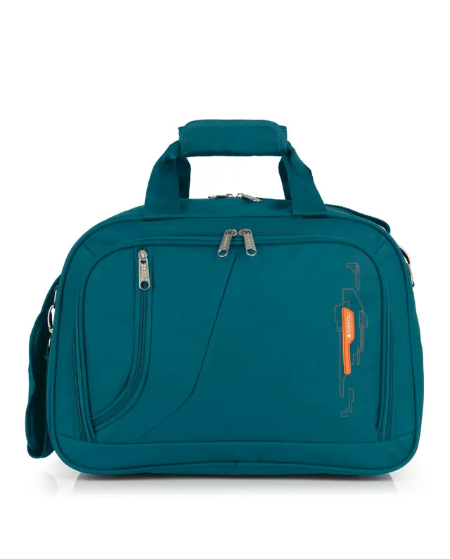 gabol-week-eco-bolso-de-viaje-mediano-27l-turquesa-pet-reciclado-acople-a-carro- image 1