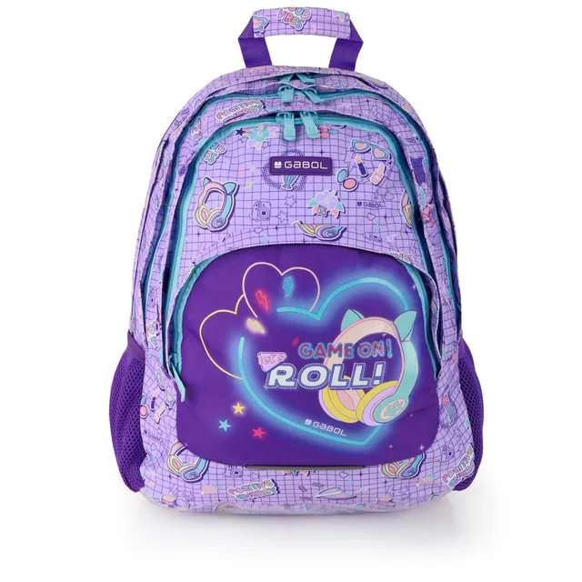 gabol-funny-mochila-escolar-3-compartimentos-15-6-lila image 1