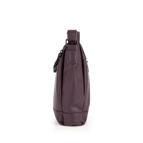 gabol-bolso-tres-compartimentos-olivia-burdeos-28x25x7-cm-satchel-mujer image 8