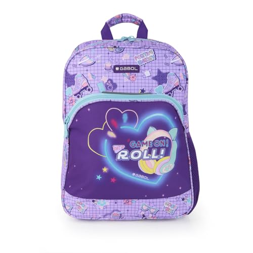 gabol-mochila-escolar-funny-adaptable-a-carro-30x40x12-cm-lila image 7