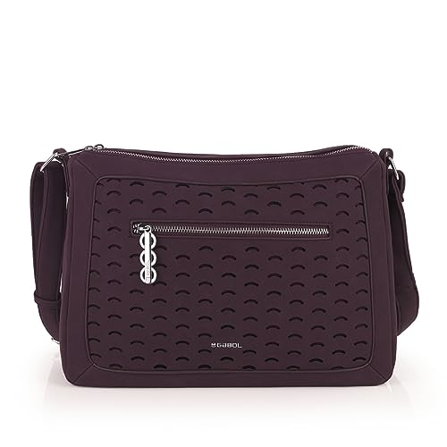 gabol-tha-s-bolso-bandolera-de-piel-sint-tica-burdeos-con-2-compartimentos-33x24 image 7