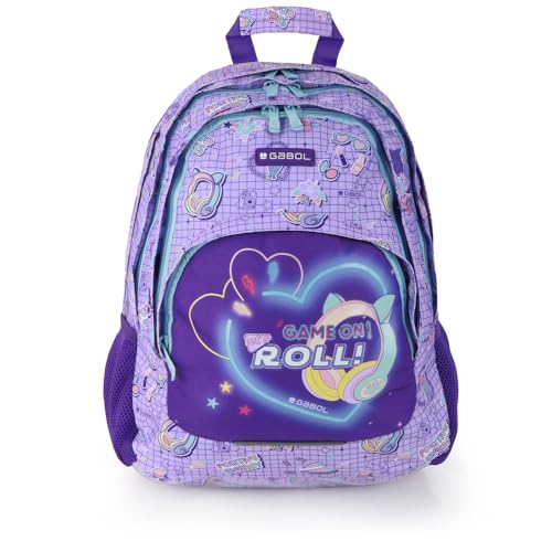 gabol-funny-mochila-escolar-3-compartimentos-15-6-lila image 7