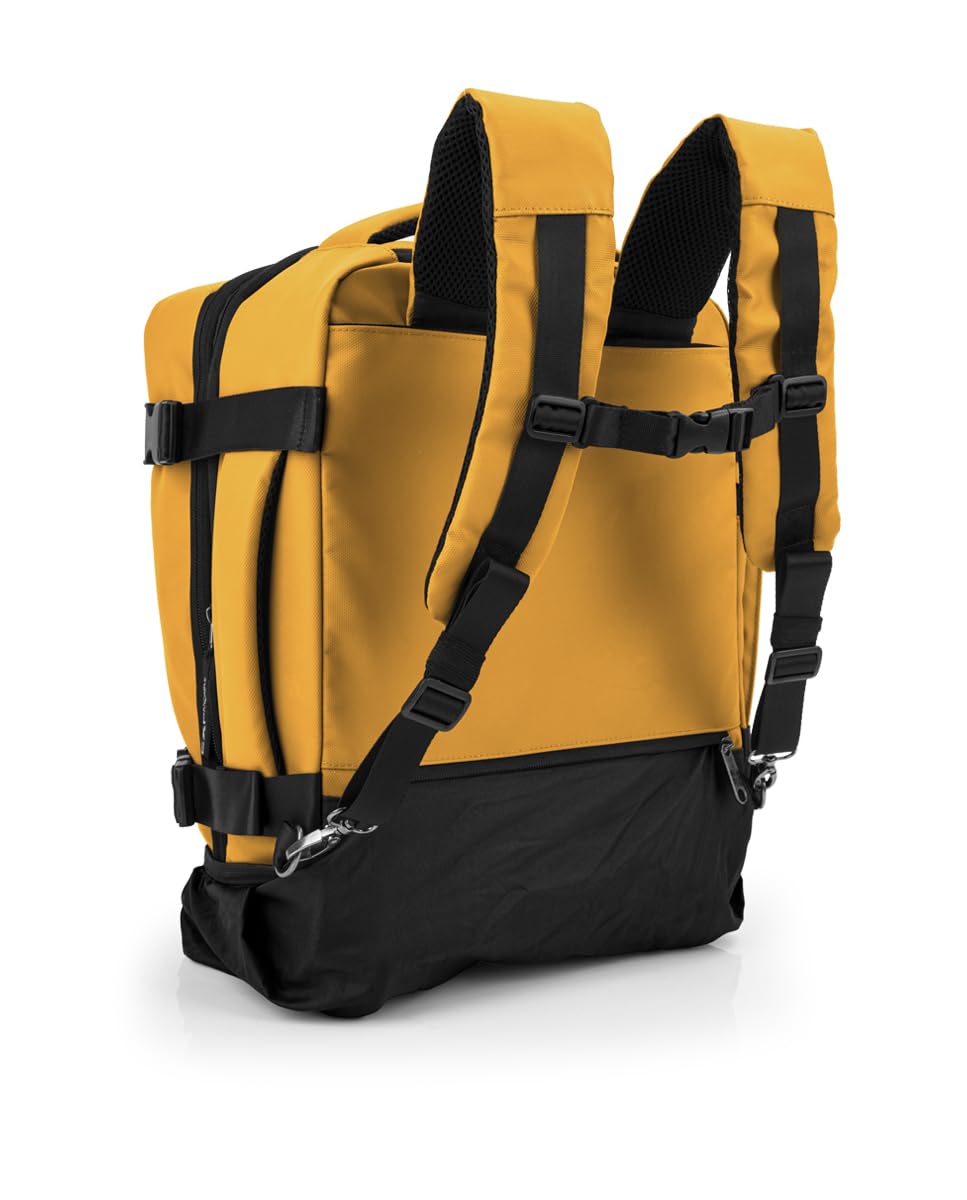 gabol-canada-mochila-con-ruedas-expandible-mostaza-equipaje-de-cabina-underseat- image 6