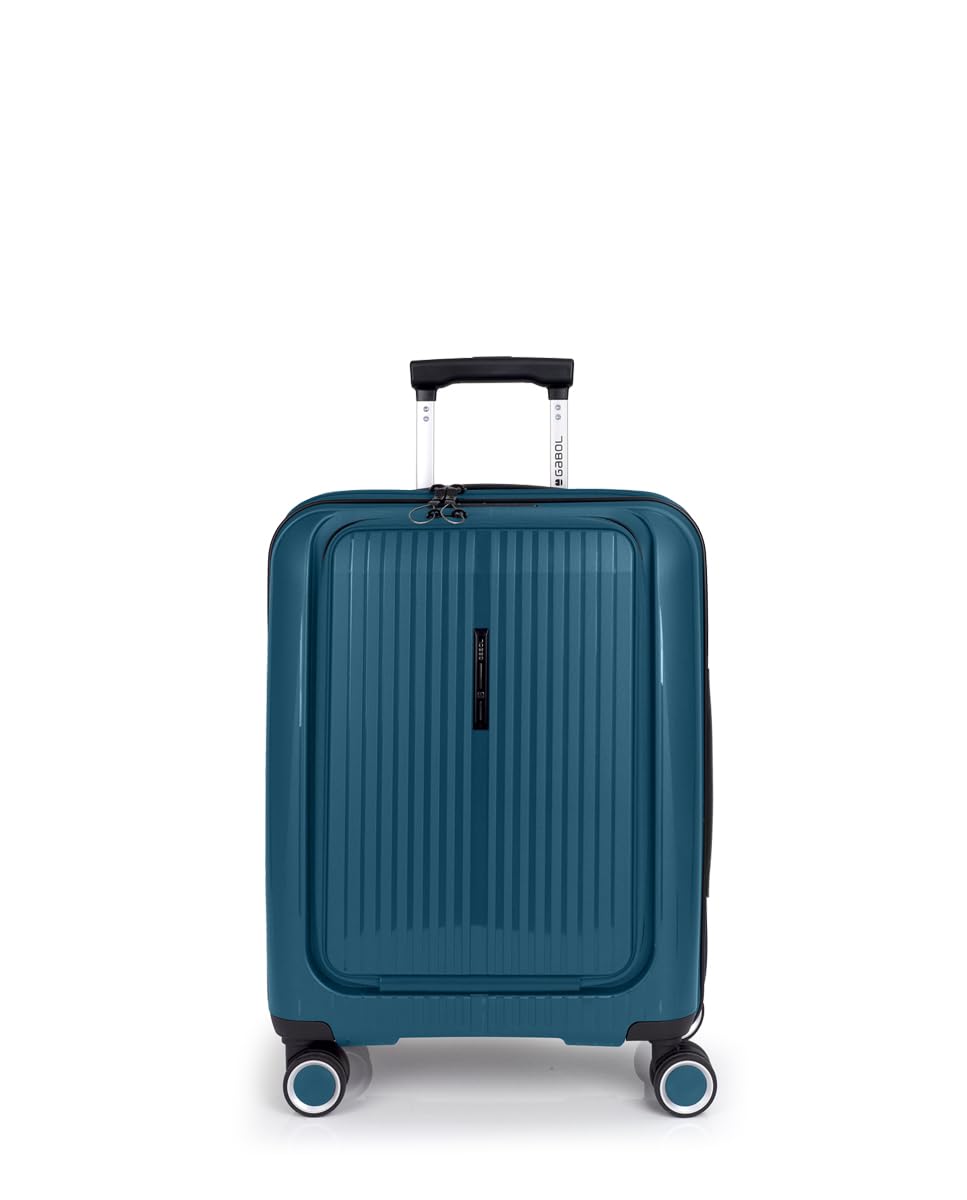 gabol-brooklyn-maleta-de-cabina-r-gida-expandible-55x40x22-25-cm-turquesa image 1