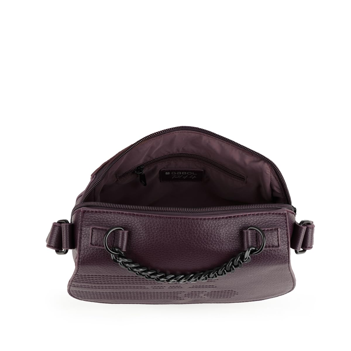 gabol-bolso-peque-o-olivia-de-piel-sint-tica-en-burdeos-24x17x7-cm image 4