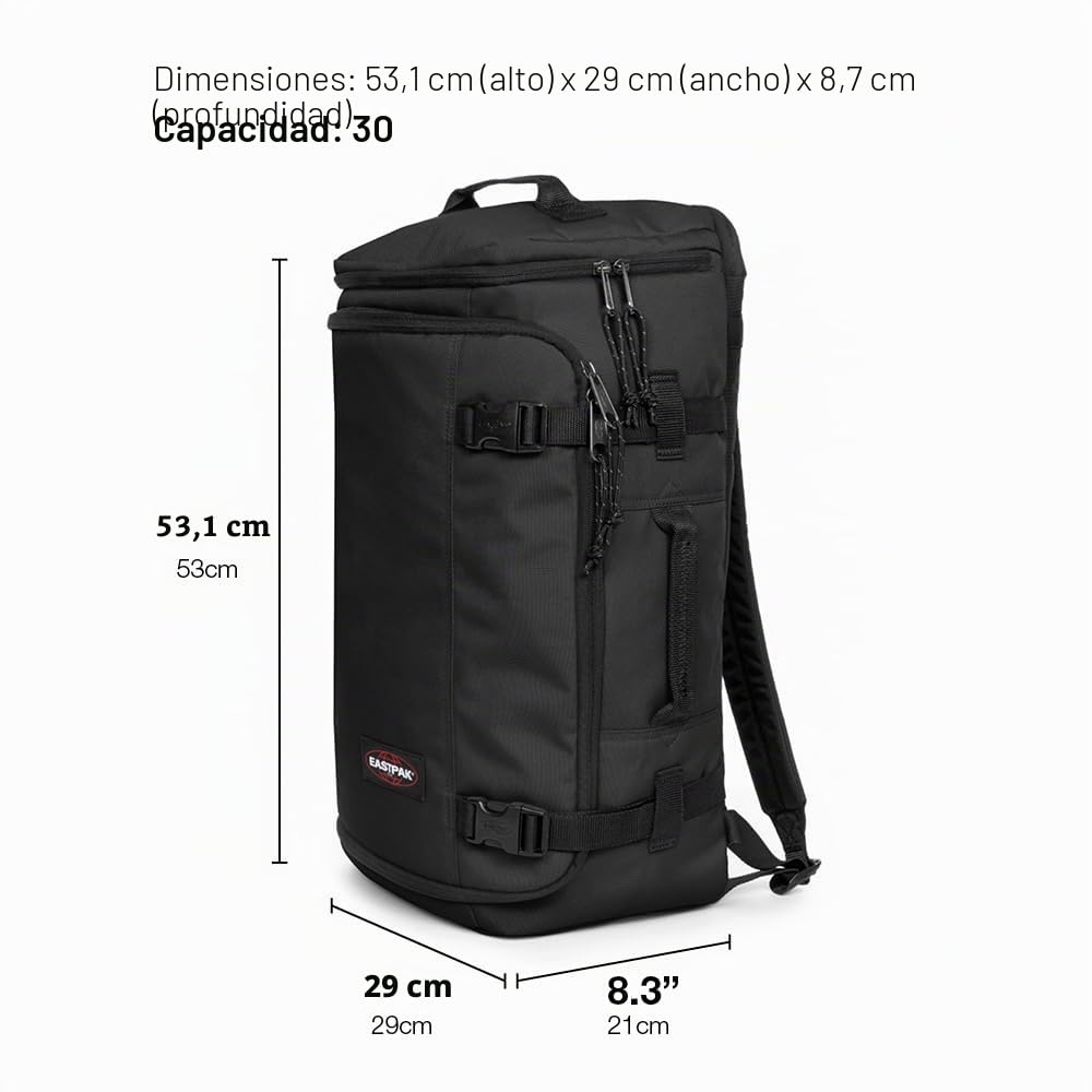 eastpak-carry-pack-bolsa-de-viaje-con-compartimento-para-port-til-de-17-30-l-neg image 6