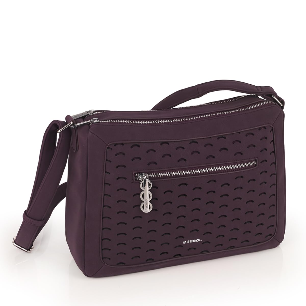gabol-tha-s-bolso-bandolera-de-piel-sint-tica-burdeos-con-2-compartimentos-33x24 image 5