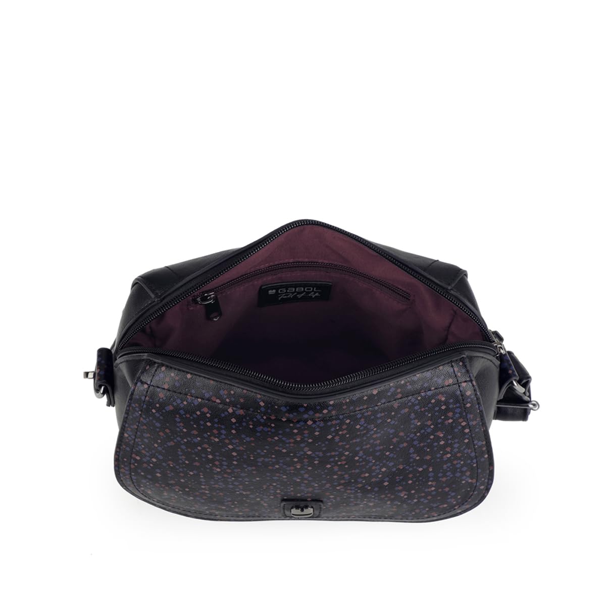 gabol-bolso-bandolera-anni-piel-sint-tica-negra-libre-de-pvc-con-bandolera-de-se image 4