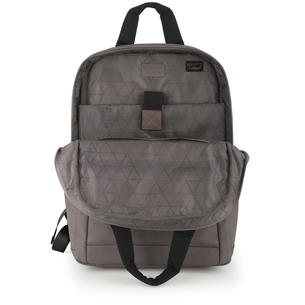 gabol-link-mochila-para-port-til-15-6-13-4l-piel-sint-tica-beige-estilo-urbano image 4