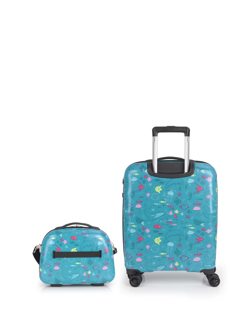 gabol-set-de-maleta-de-cabina-y-neceser-acqua-con-estampado-marino image 3