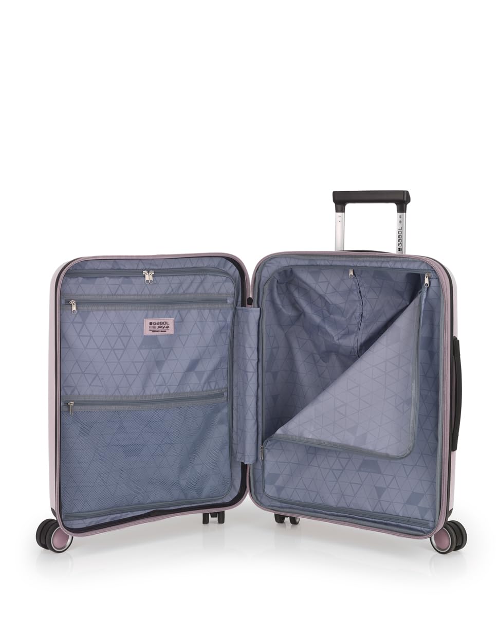 gabol-brooklyn-maleta-de-cabina-r-gida-expandible-55x40x22-25-cm-rosa image 4