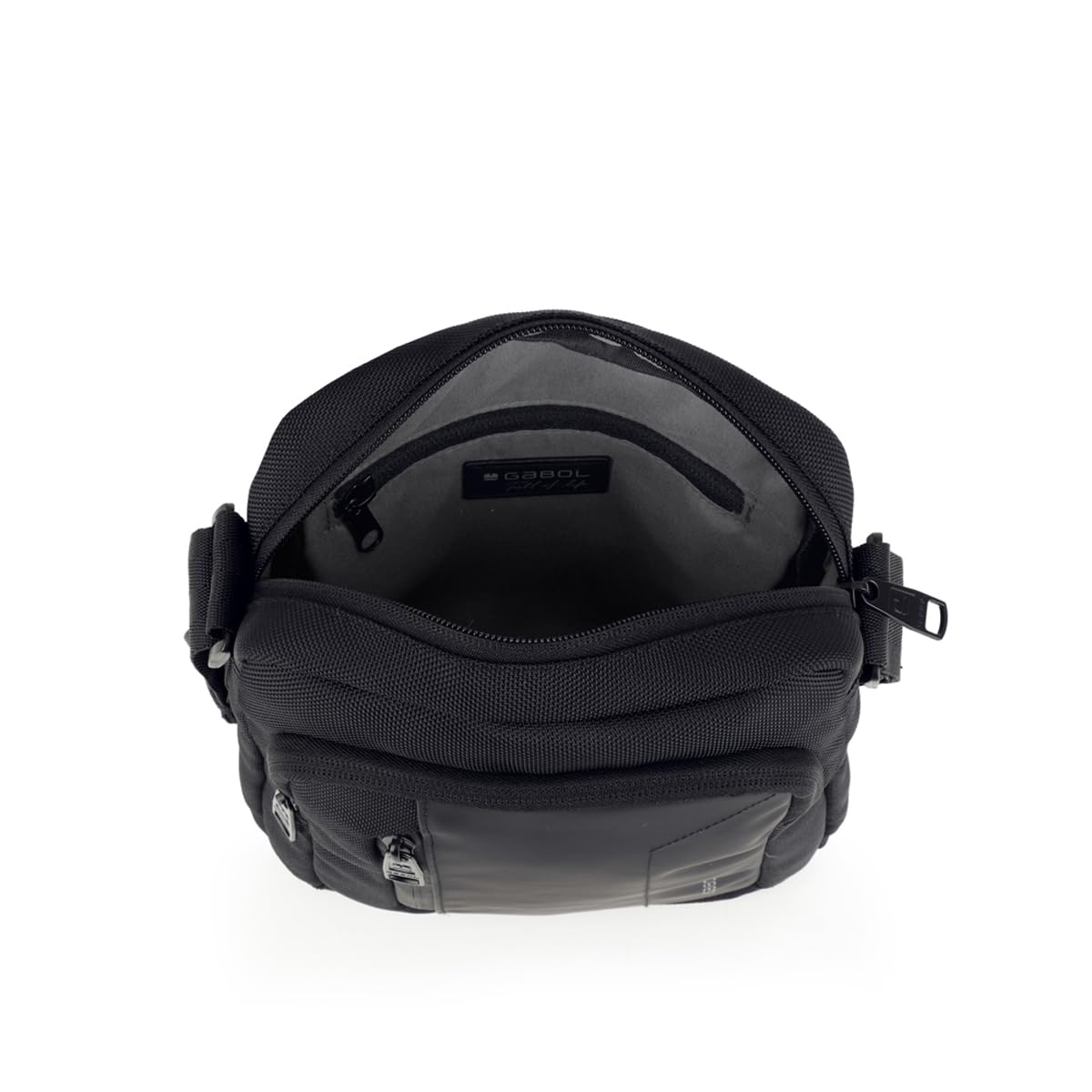 gabol-bandolera-grande-aston-negro-20x25x8-cm-material-reciclado-impermeable image 4