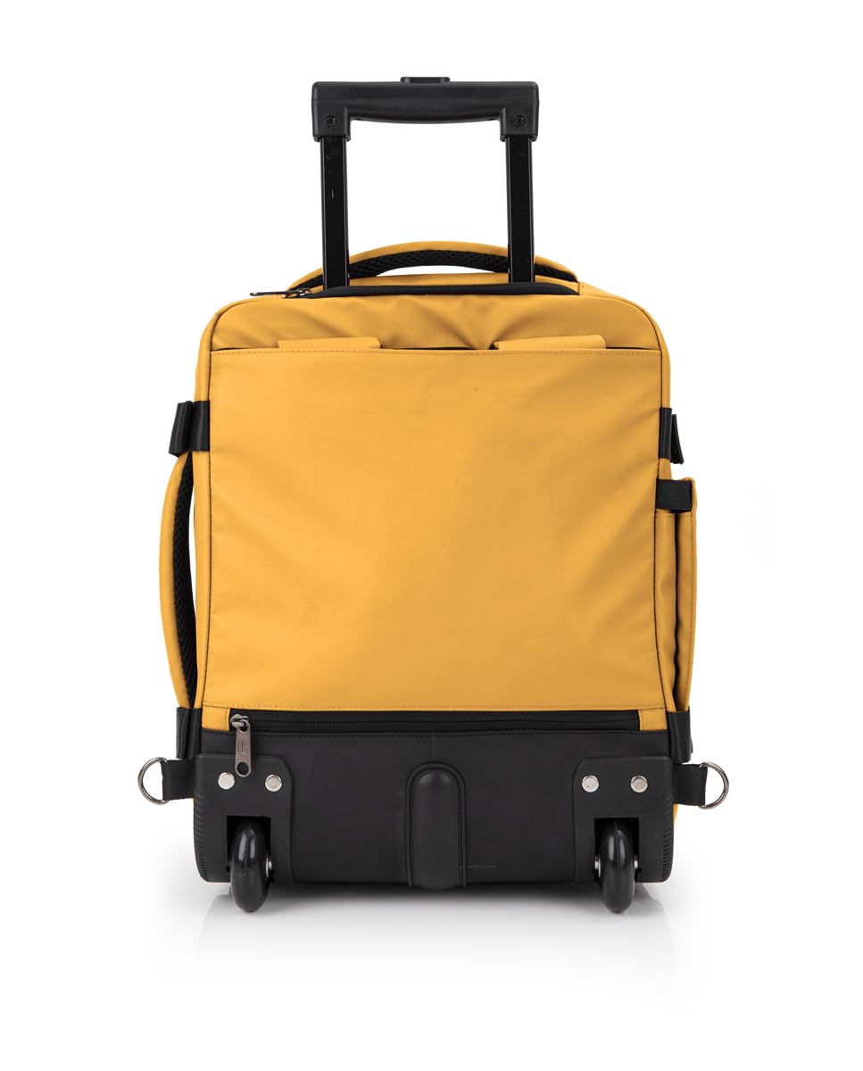 gabol-canada-mochila-con-ruedas-expandible-mostaza-equipaje-de-cabina-underseat- image 3