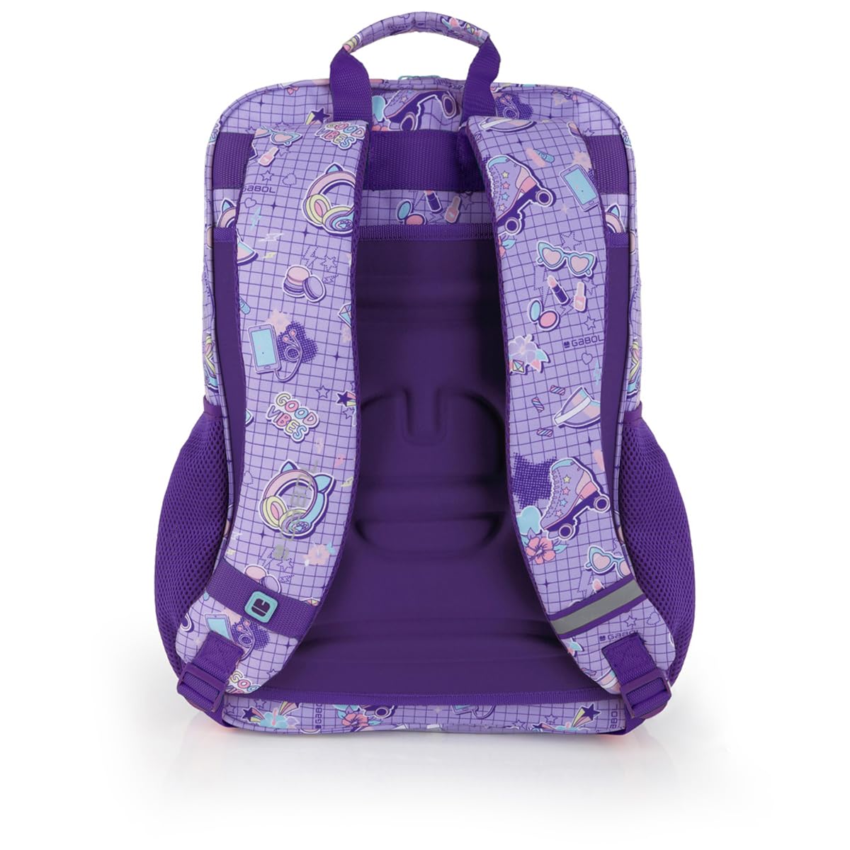 gabol-funny-mochila-escolar-adaptable-a-carro-32x44x15-cm-lila image 3