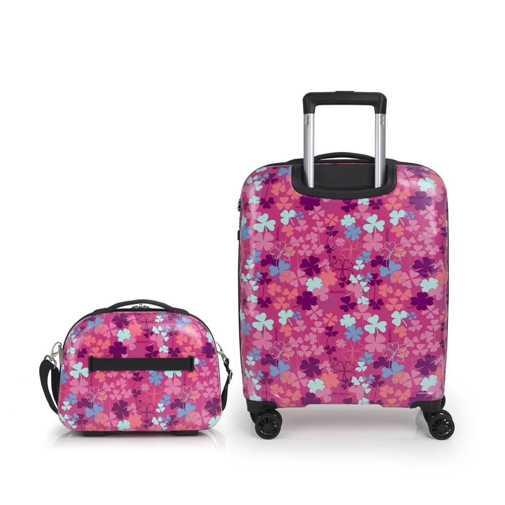 gabol-set-de-maleta-de-cabina-y-neceser-clover-2-piezas-con-ruedas-dobles-y-cerr image 4