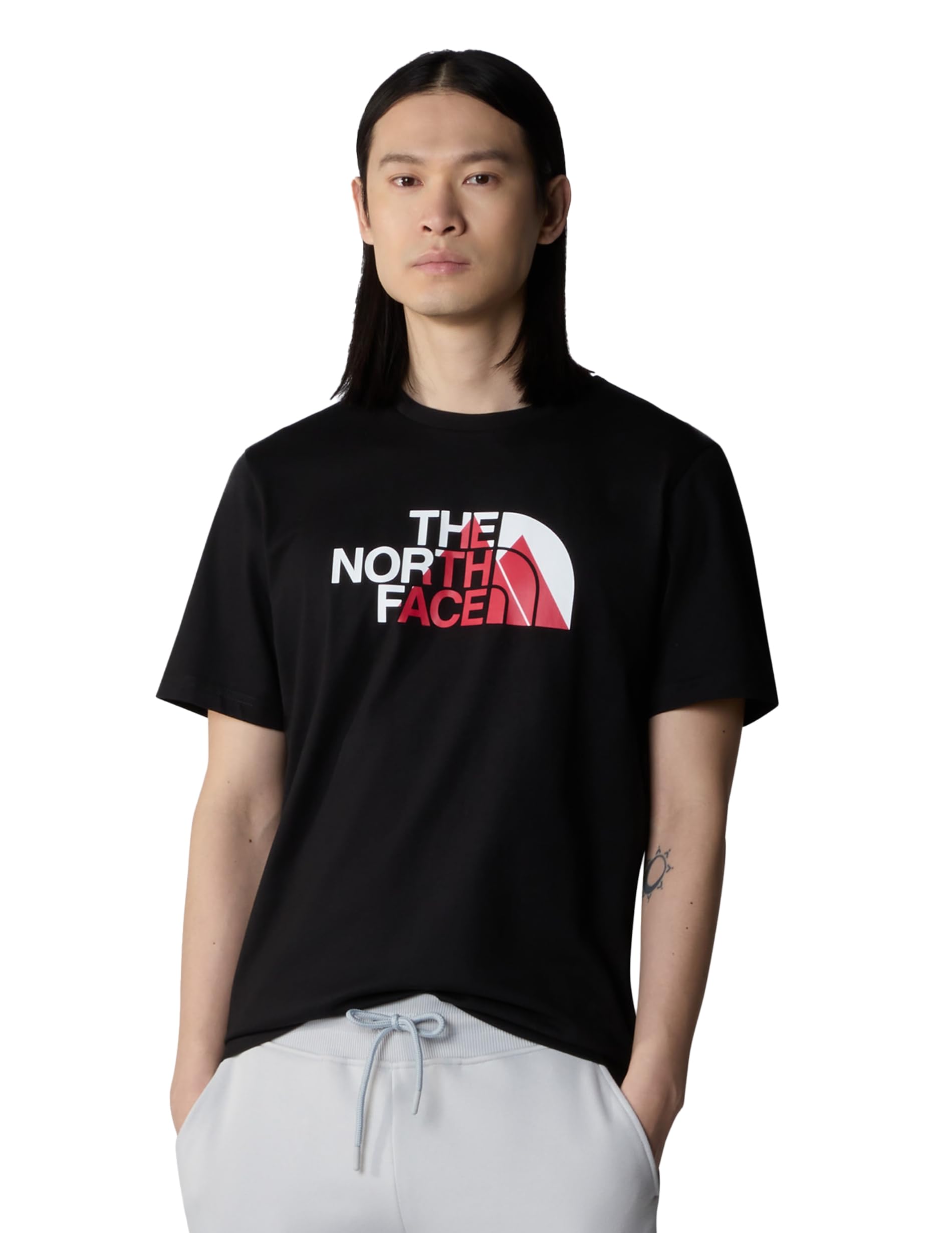 the-north-face-camiseta-gr-fica-1-para-hombre-ajuste-est-ndar-cuello-redondo-neg image 8
