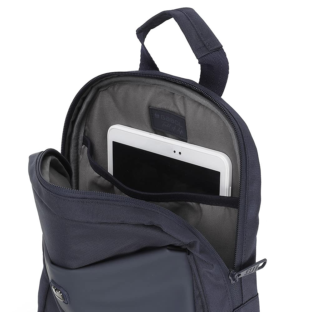 gabol-ready-mochila-azul-nylon-y-piel-sint-tica-resistente-al-agua-para-port-til image 5