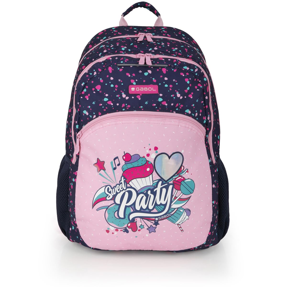 gabol-mochila-escolar-party-adaptable-a-carro-34x46x20-cm-azul-marino image 1