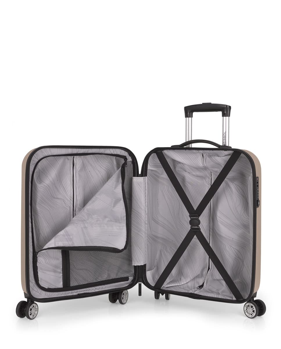 gabol-maleta-de-cabina-expandible-paradise-xp-r-gida-35-l-beige-con-bloqueo-tsa image 4