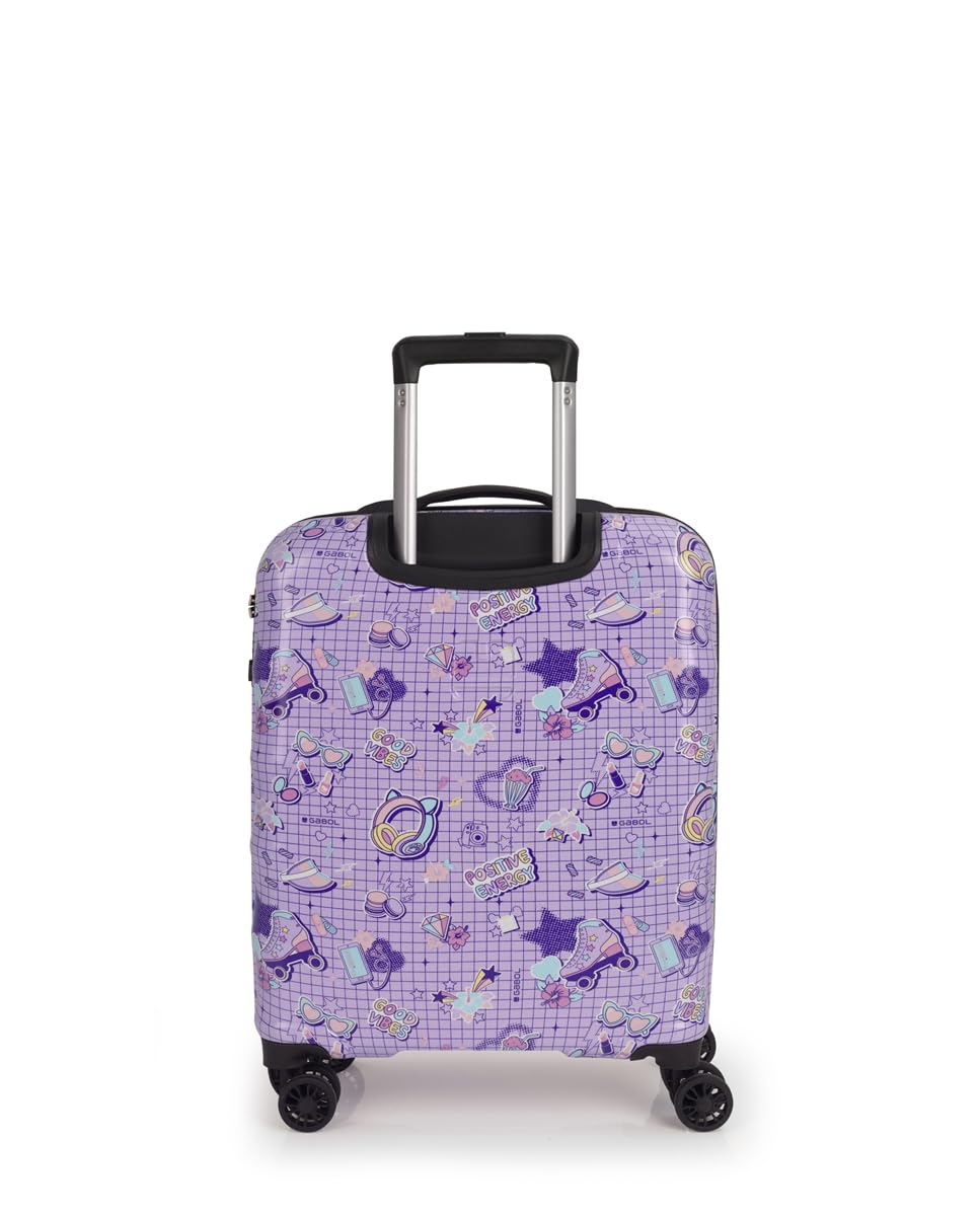 gabol-maleta-de-cabina-infantil-funny-55x40x20cm-2-8-kg-abs-policarbonato-lila image 3