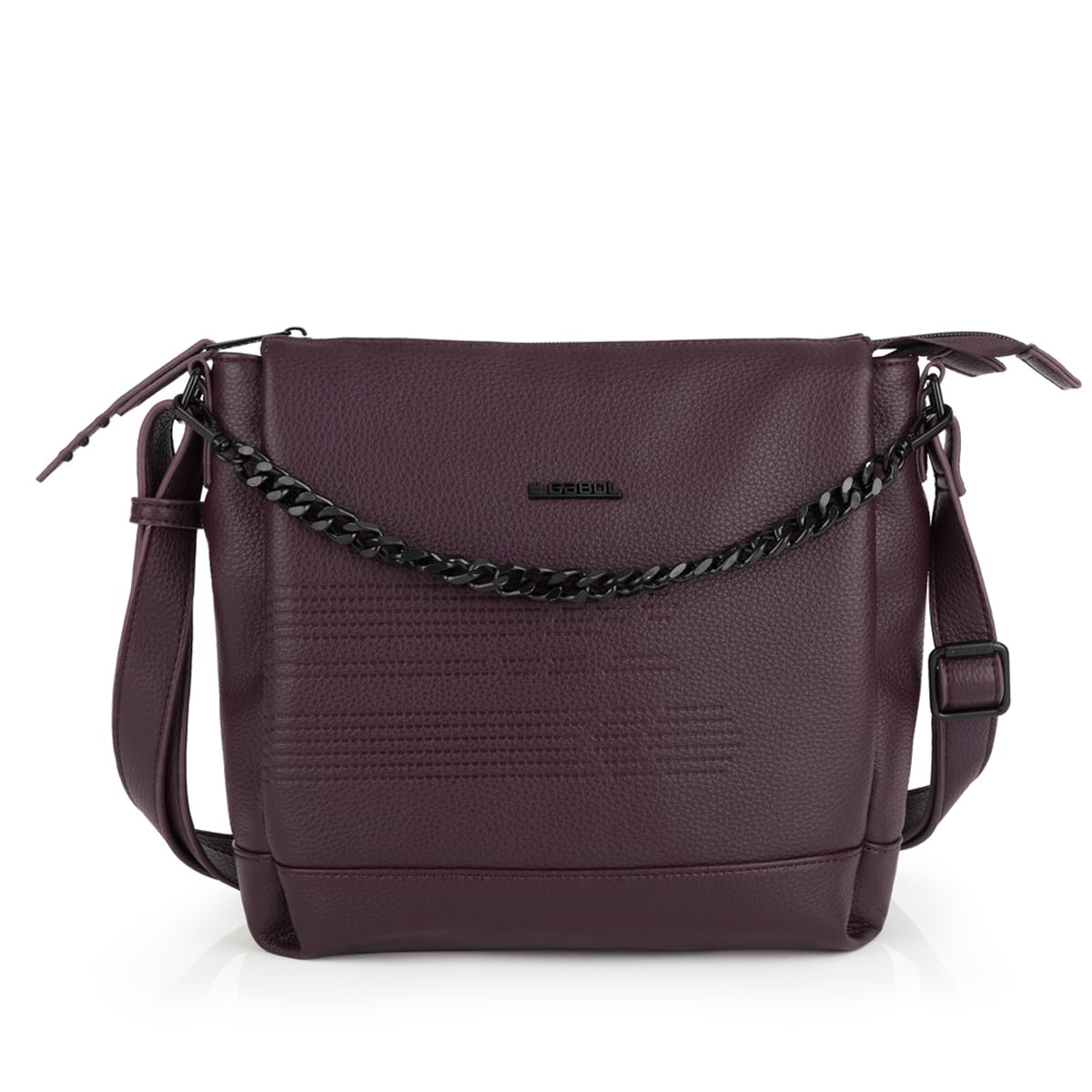 gabol-bolso-tres-compartimentos-olivia-burdeos-28x25x7-cm-satchel-mujer image 1