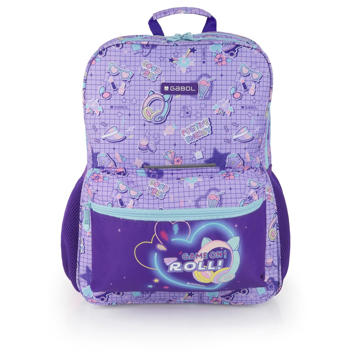 gabol-funny-mochila-escolar-adaptable-a-carro-32x44x15-cm-lila image 1