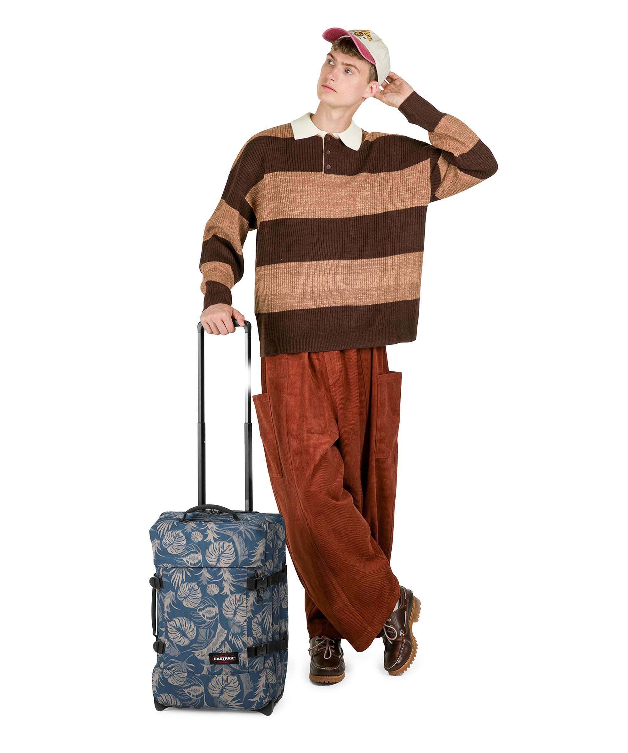 eastpak-tranverz-s-brize-blue-beige-equipaje-de-mano-con-candado-tsa-y-2-ruedas image 3