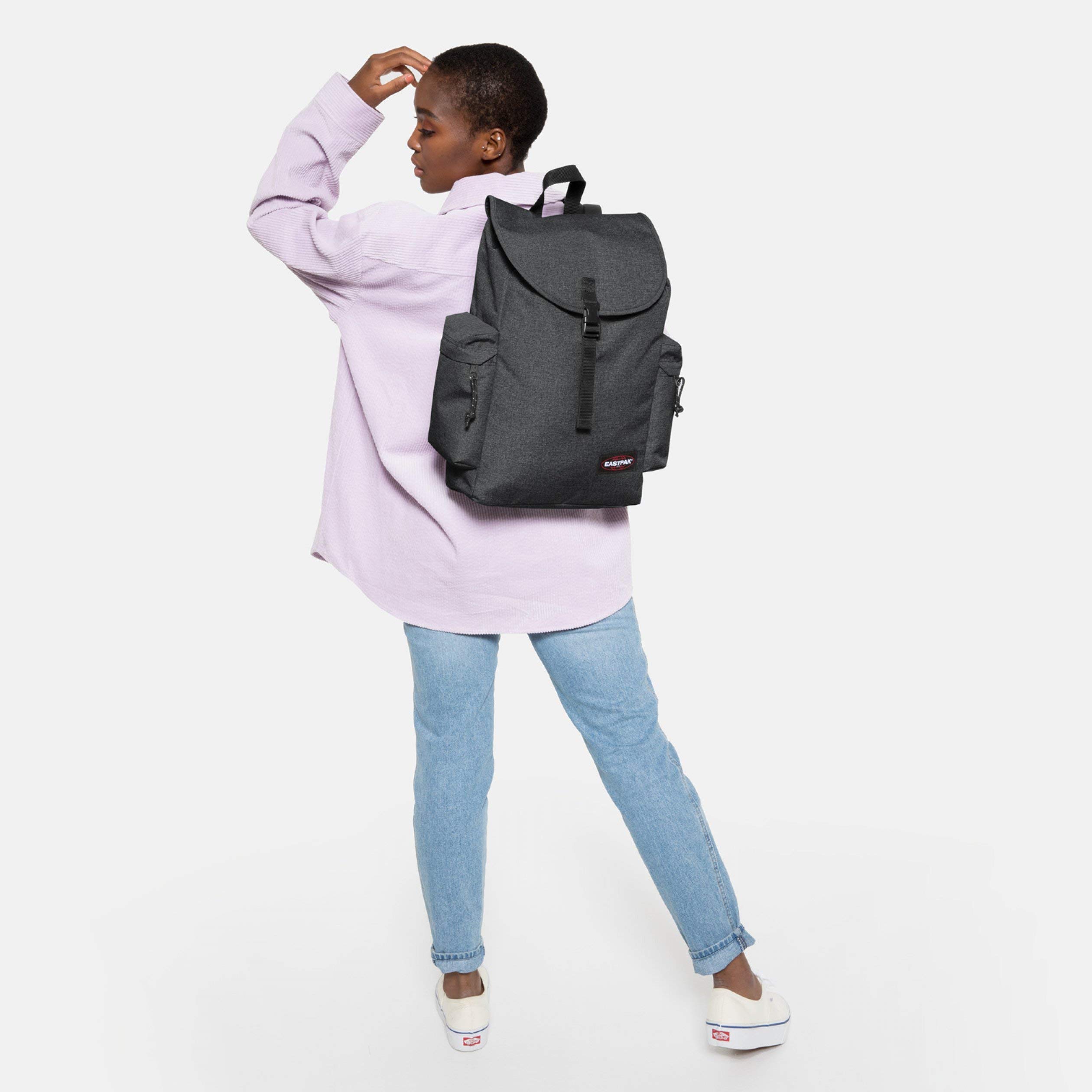 eastpak-austin-mochila-18l-42-cm-black-denim-ligera-y-organizada image 2