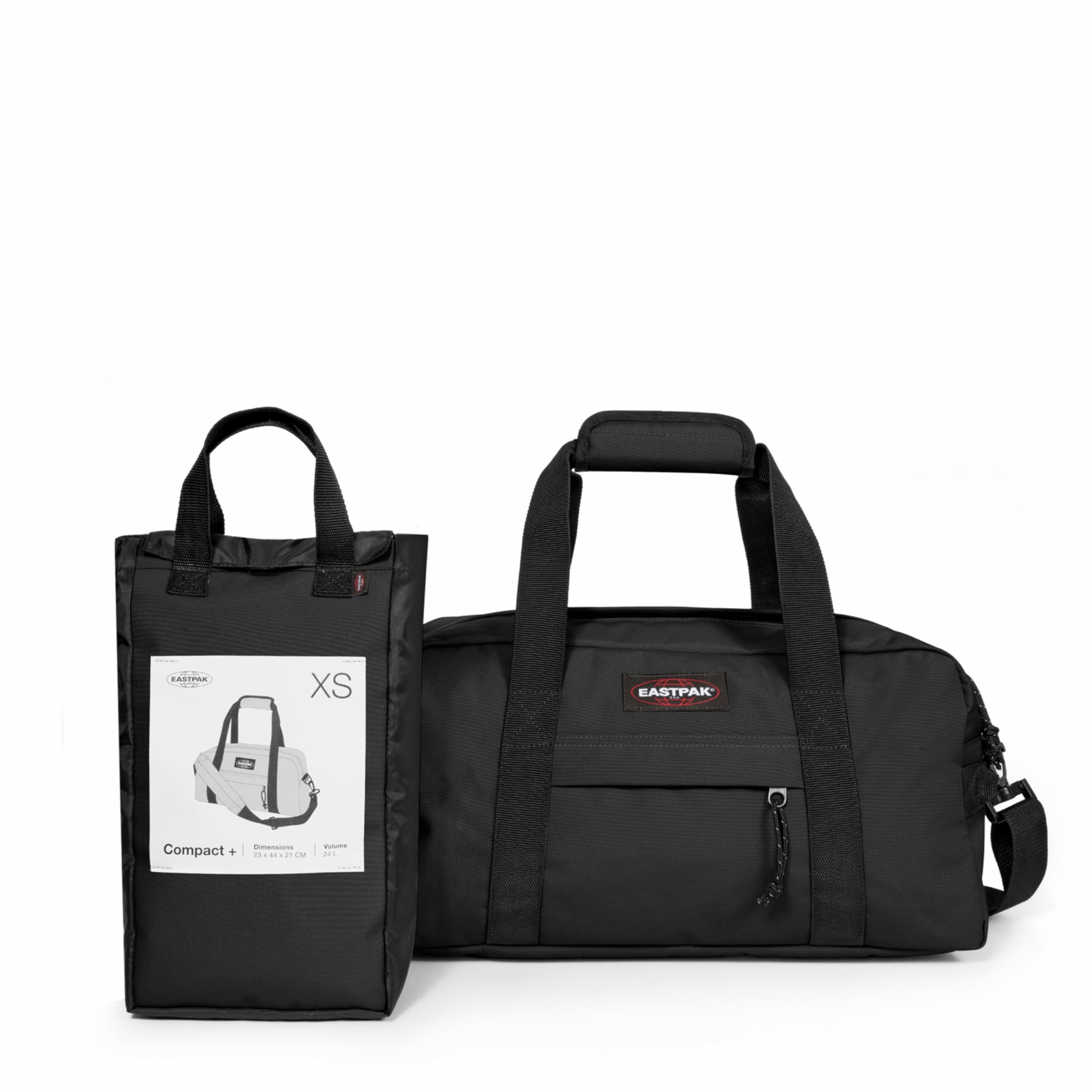 eastpak-compact-bolsa-de-viaje-24-l-23-x-44-x-21-cm-negra-para-equipaje-de-mano image 4