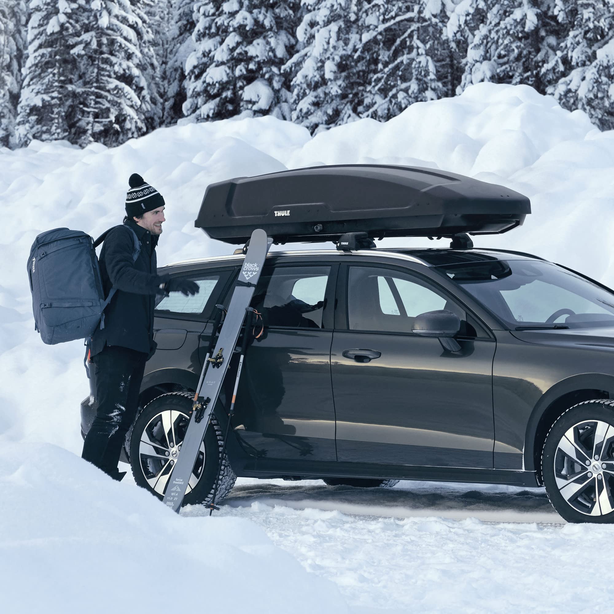 thule-force-xt-s-cofre-portaequipajes-de-techo-330-l-negro-compacto-para-uso-dia image 5