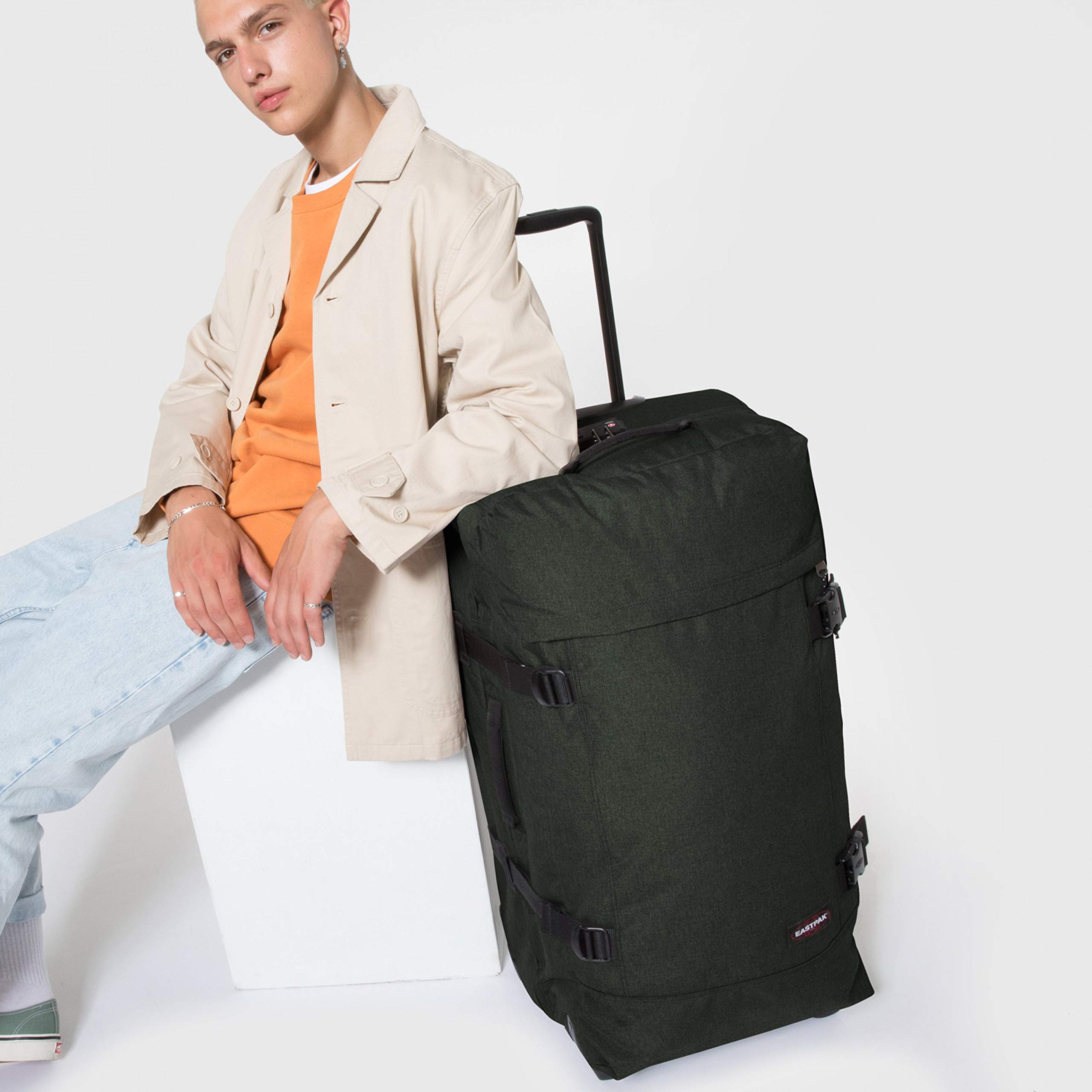 eastpak-tranverz-l-maleta-de-121-l-79-cm-verde-crafty-moss-maleta-grande-para-vi image 2
