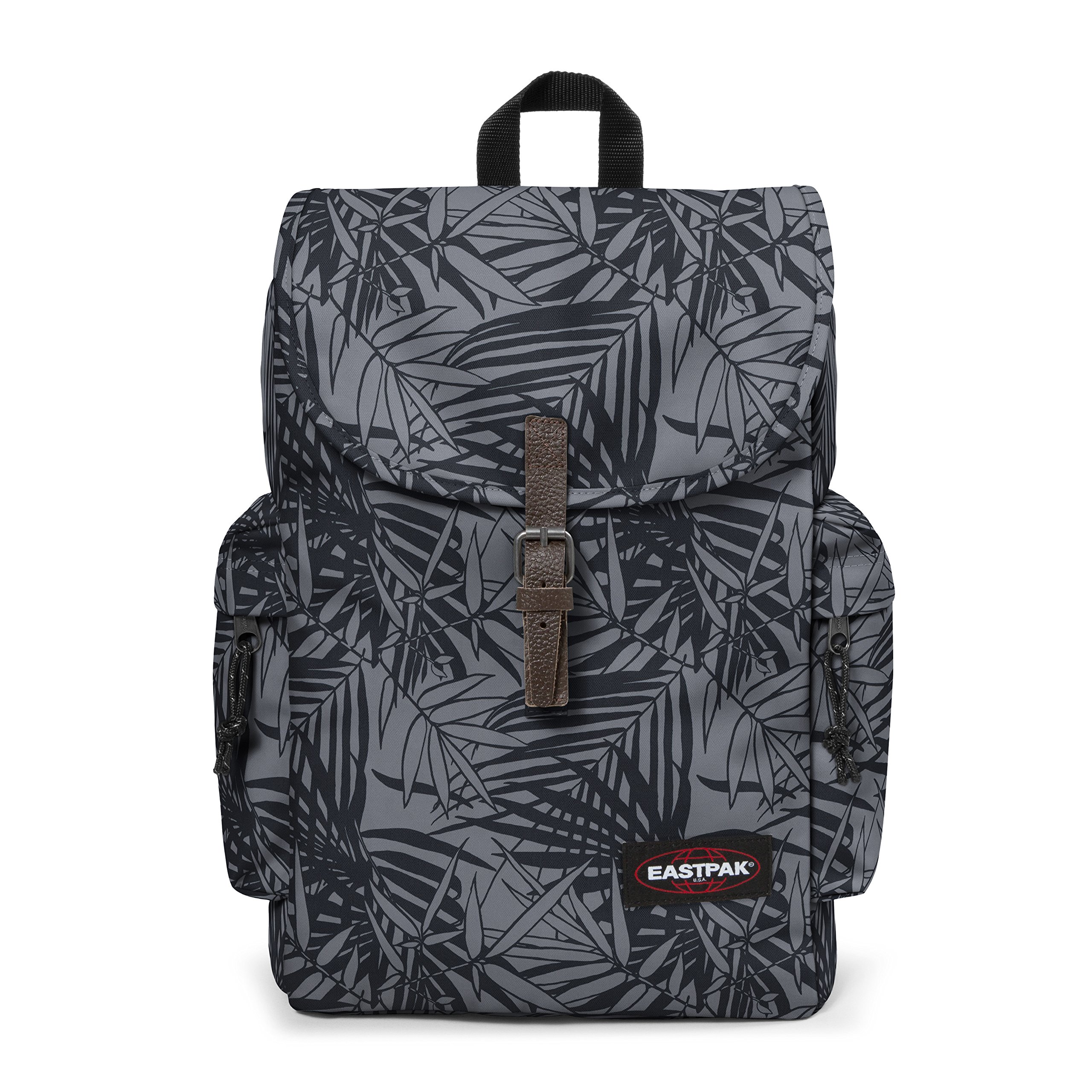 eastpak-austin-mochila-18-l-con-funda-para-port-til-15-negro-leaves-black image 1