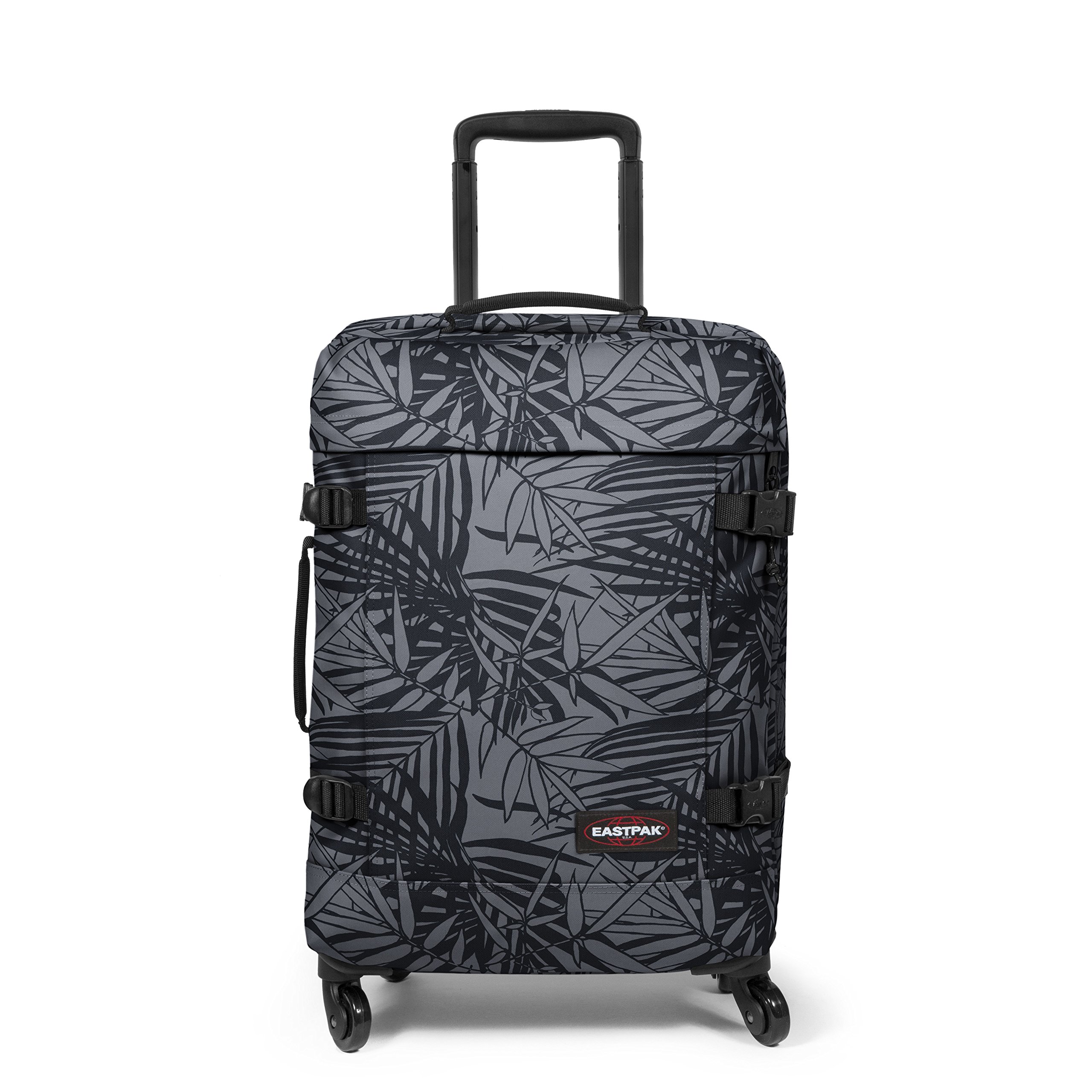 eastpak-trans4-s-maleta-de-cabina-con-ruedas-54-cm-44-l-negro-leaves-black image 1