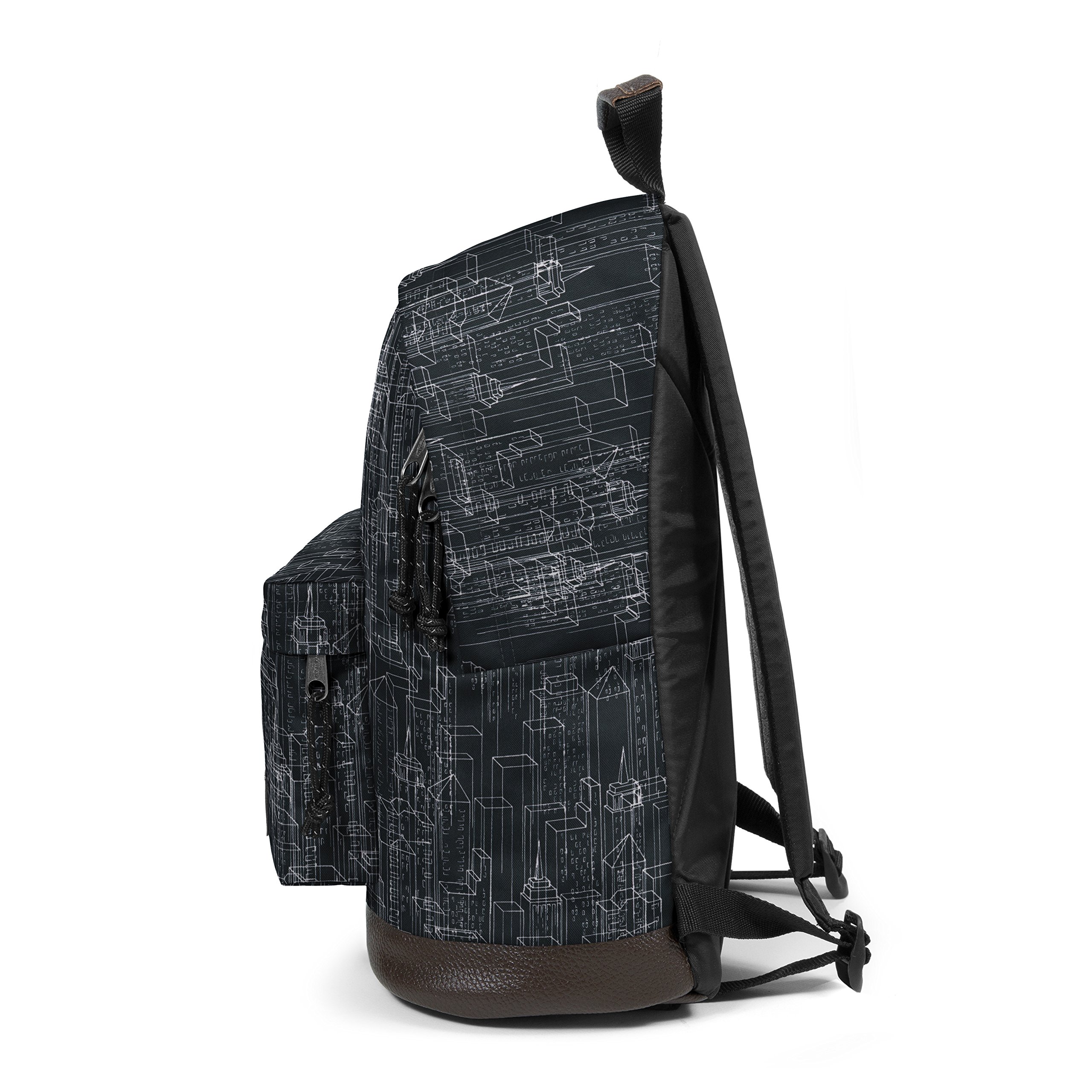eastpak-wyoming-mochila-24l-negro-mochila-urbana-con-base-de-cuero image 7