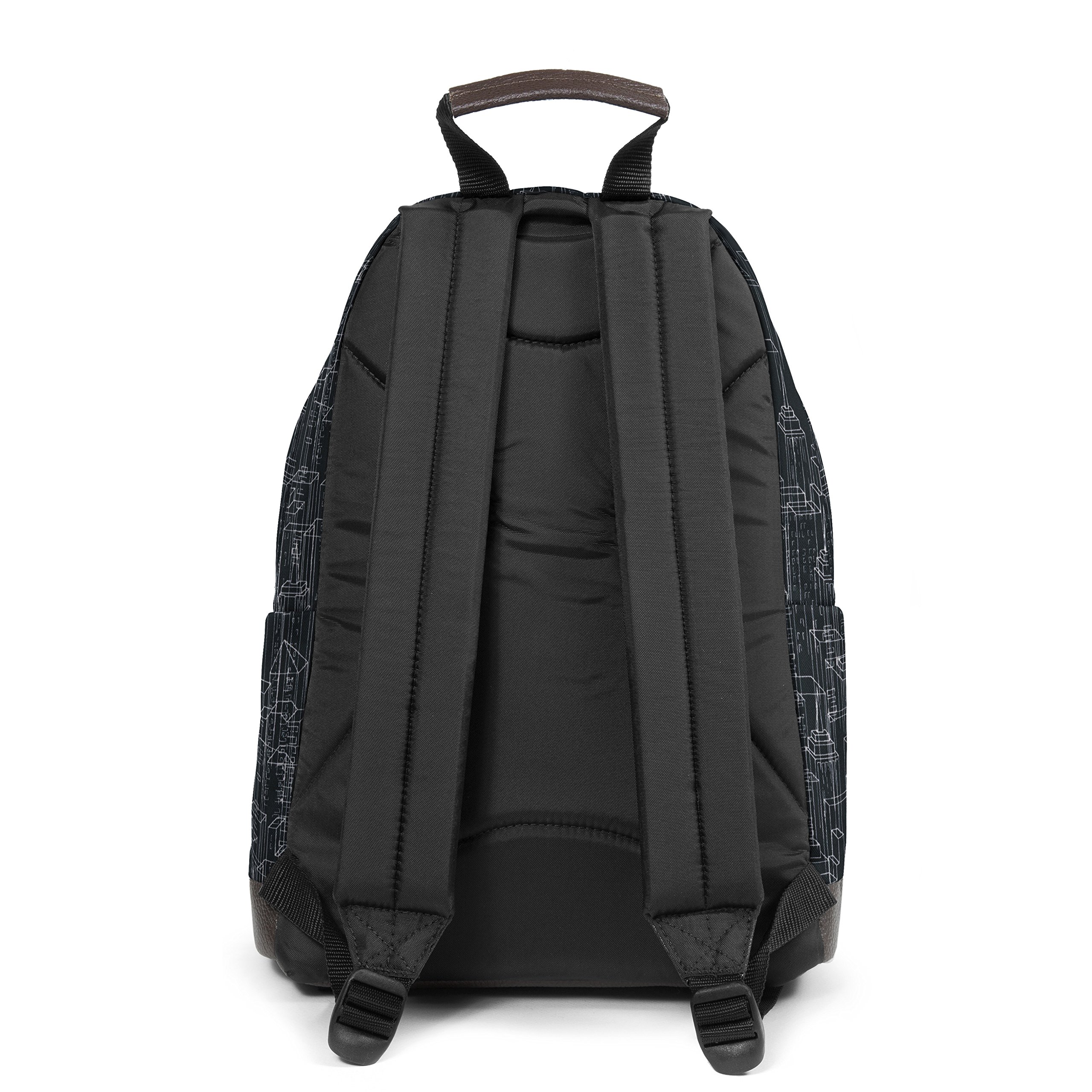 eastpak-wyoming-mochila-24l-negro-mochila-urbana-con-base-de-cuero image 4