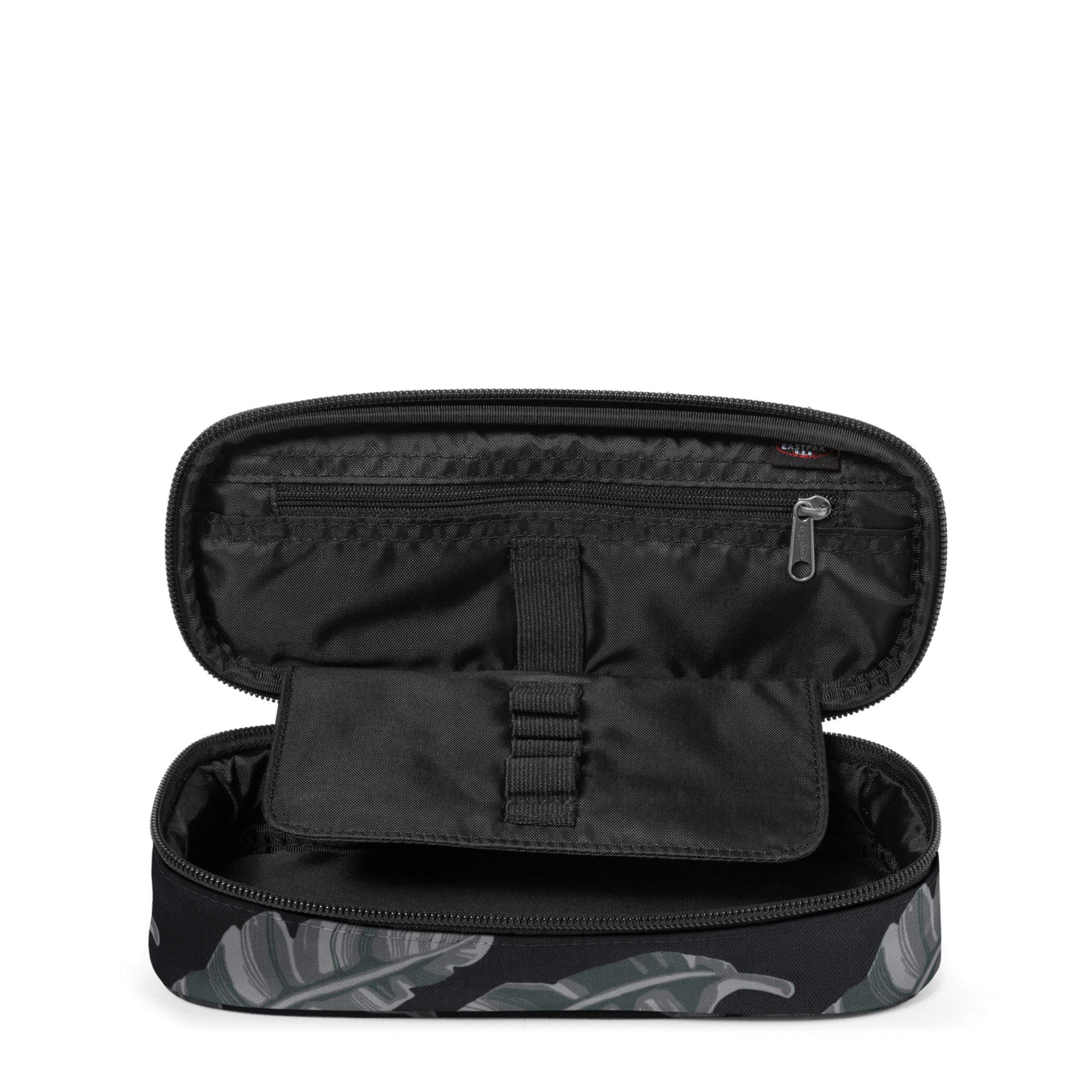 eastpak-oval-single-estuche-22-cm-brize-leaves-black image 2
